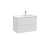 Aleyda Unik 2 Tiroirs Lavabo À Droite 800 Mm Gris Pierre Mat - ROCA A851815514