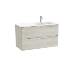 Aleyda Unik 2 Tiroirs Lavabo À Droite 1000 Mm Bois Blanchi - ROCA A851818525 