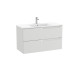 Aleyda Unik 2 Tiroirs 1000 Mm Gris Pierre Mat - ROCA A851819514