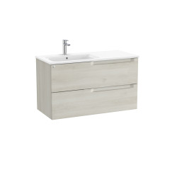 Aleyda Unik 2 Tiroirs Lavabo À Gauche 1000 Mm Bois Blanchi - ROCA A851820525 