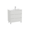 Aleyda Unik 3 Tiroirs Lavabo À Droite 800 Mm Gris Pierre Mat - ROCA A851823514 