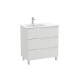 Aleyda Unik 3 Tiroirs Lavabo À Gauche 800 Mm Gris Pierre Mat - ROCA A851825514