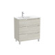 Aleyda Unik 3 Tiroirs Lavabo À Gauche 800 Mm Bois Blanchi - ROCA A851825525