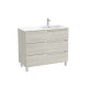 Aleyda Unik 3 Tiroirs Lavabo À Droite 1000 Mm Bois Blanchi - ROCA A851826525