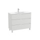 Aleyda Unik 3 Tiroirs 1000 Mm Gris Pierre Mat - ROCA A851827514
