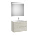 Meuble de salle de bain Aleyda Pack Compact 2 Tiroirs 800 Mm Bois Blanchi - ROCA A851832525