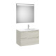 Aleyda Pack 2 Tiroirs Lavabo À Droite 800 Mm Bois Blanchi - ROCA A851835525