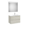 Aleyda Pack 2 Tiroirs Lavabo À Droite 800 Mm Bois Blanchi - ROCA A851835525