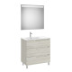 Aleyda Pack 3 Tiroirs Lavabo À Gauche 800 Mm Bois Blanchi - ROCA A851845525