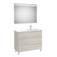 Aleyda Pack 3 Tiroirs Lavabo À Droite 1000 Mm Bois Blanchi - ROCA A851846525