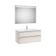 The Gap Pack 2T (Unik+Miroir) 1000 Mm Centré Frêne Nordic/Poignées Nickel Mat - ROCA A851854434