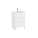 Aleyda Unik Compact 3 Tiroirs 600 Mm Blanc Mat - ROCA A851883509