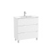 Aleyda Unik Compact 3 Tiroirs 800 Mm Blanc Mat - ROCA A851884509