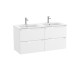 Aleyda Unik 4 Tiroirs 1200 Mm Blanc Mat - ROCA A851887509
