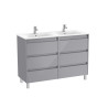 Tenet Unik 6 Tiroirs 1200 Mm Gris Galet Brillant - ROCA A851892516