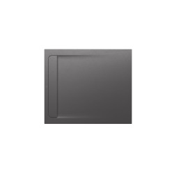 Aquos Receveur En Stonex Avec Vidage Haut Débit 1000X800 Onyx - ROCA AP6013E832001640 