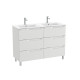 Aleyda Unik 6 Tiroirs 1200 Mm Gris Pierre Mat - ROCA A851888514