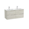 Aleyda Unik 4 Tiroirs 1200 Mm Bois Blanchi - ROCA A851887525