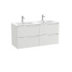 Aleyda Unik 4 Tiroirs 1200 Mm Gris Pierre Mat - ROCA A851887514