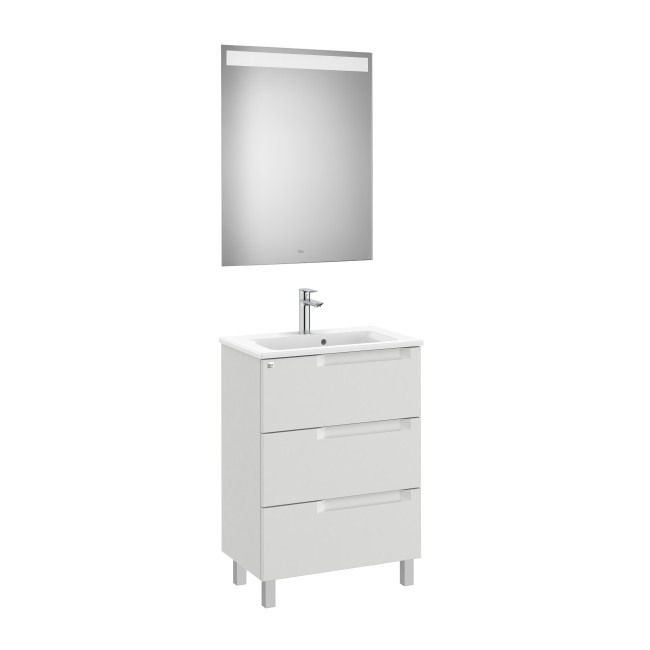 Aleyda Pack Compact 3 Tiroirs 600 Mm Gris Pierre Mat - ROCA A851885514 