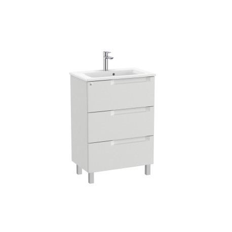 Aleyda Unik Compact 3 Tiroirs 600 Mm Gris Pierre Mat - ROCA A851883514 