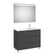 Aleyda Pack 3 Tiroirs Lavabo À Droite 1000 Mm Noir Mat - ROCA A851846523