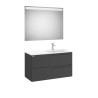 Aleyda Pack 2 Tiroirs Lavabo À Droite 1000 Mm Noir Mat - ROCA A851838523 