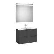 Aleyda Pack Compact 2 Tiroirs 800 Mm Noir Mat - ROCA A851832523 