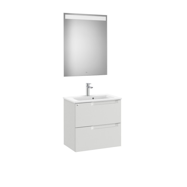 Aleyda Pack Compact 2 Tiroirs 600 Mm Gris Pierre Mat - ROCA A851830514 