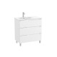 Aleyda Unik 3 Tiroirs Lavabo À Gauche 800 Mm Blanc Mat - ROCA A851825509
