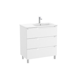 Aleyda Unik 3 Tiroirs Lavabo À Droite 800 Mm Blanc Mat - ROCA A851823509 