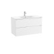 Aleyda Unik 2 Tiroirs 1000 Mm Blanc Mat - ROCA A851819509