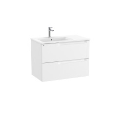 Aleyda Unik 2 Tiroirs Lavabo À Gauche 800 Mm Blanc Mat - ROCA A851817509 