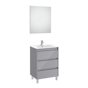 Tenet Pack 3 Tiroirs 600 Mm Gris Galet Brillant - ROCA A851789516 