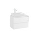 Ona Meuble 2 Tiroirs Pr Lavabo Gauche + Plan 800Mm Blanc Mat-Roca A851729509