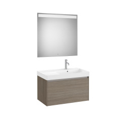 Ona Pack 1 Tiroir 800Mm Lavabo Droite Orme Foncé-Roca A851721511 