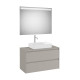 Ona Pack Meuble 2T + Plan + Miroir Eidos 1000Mm Gris Mat-Roca A851718510
