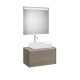 Ona Pack Meuble 1T+Plan Pr Lav Centré+Miroir 800 Orme Foncé-Roca A851712511