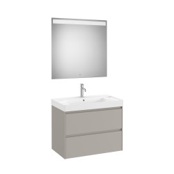 Ona Pack 2 Tiroirs 800Mm Lavabo Centré Gris Mat-Roca A851707510 