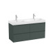 Ona Unik 4 Tiroirs 1200Mm Vert Mat-Roca A851694513