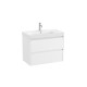 Ona Unik 2 Tiroirs 800Mm Centré Blanc Mat-Roca A851691509