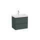 Ona Unik 2 Tiroirs 650Mm Vert Mat-Roca A851689513