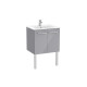 Victoria Unik 2 Portes 600Mm Gris Galet Brillant-Roca A851650516