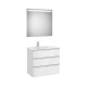 The Gap Pack 3T Lav Gche 800Mm (Unik+Miroir) Blanc Brillant - ROCA A851520806