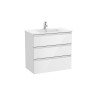 The Gap Unik 3T 800Mm Blanc Brillant - ROCA A851486806 