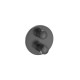 T-1000 Round Mit 1 Voie Encas Rbox Titanium Black Brossé - ROCA A5A2E09NM0