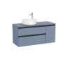 The Gap Pour Lavabo À Gauche 1100 Mm Bleu Mat/ Poignées Noires - ROCA A851505548 