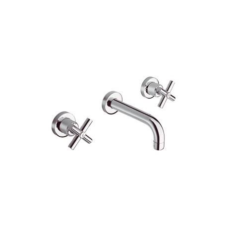 LAVABO EXECUTIVE MURAL 3 TROUS SPECIAL CHROME + Vidage Up&Down - CRISTINA ONDYNA EVB1451