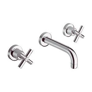 LAVABO EXECUTIVE MURAL 3 TROUS SPECIAL CHROME + Vidage Up&Down - CRISTINA ONDYNA EVB1451