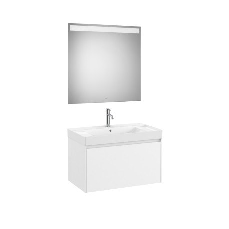 Ona Pack 1 Tiroir 800Mm Lavabo Centré Blanc Mat-Roca A851701509 